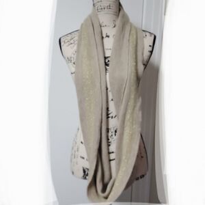 Calvin Klein tan & gold  infinity scarf